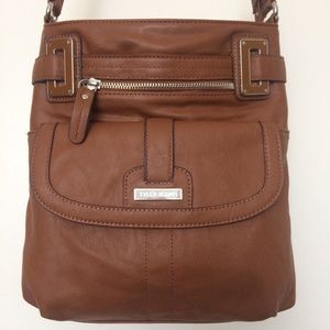 Tyler Rodan Brown Leather Cross Body Shoulder Bag